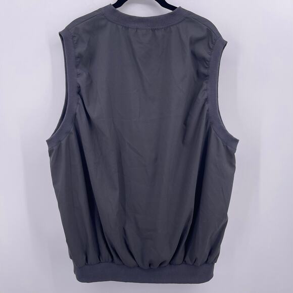 UAW Black Lake Golf Club Sz 2XL Sleeveless Vest V Neck Lightweight Windbreaker - Picture 2 of 7